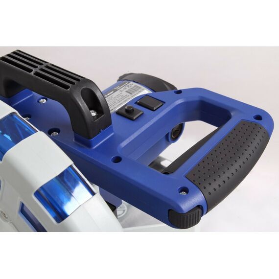 Торцовочные пилы: Пила торцовочная БЕЛМАШ MS B-255H 255x30мм, пропил 90/340мм, с протяжкой, 2кВт, 4500 об/мин, 17кг [S217A] фотографии