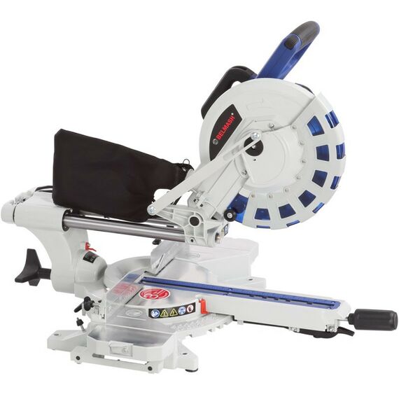 Торцовочные пилы: Пила торцовочная БЕЛМАШ MS B-255H 255x30мм, пропил 90/340мм, с протяжкой, 2кВт, 4500 об/мин, 17кг [S217A] фотографии