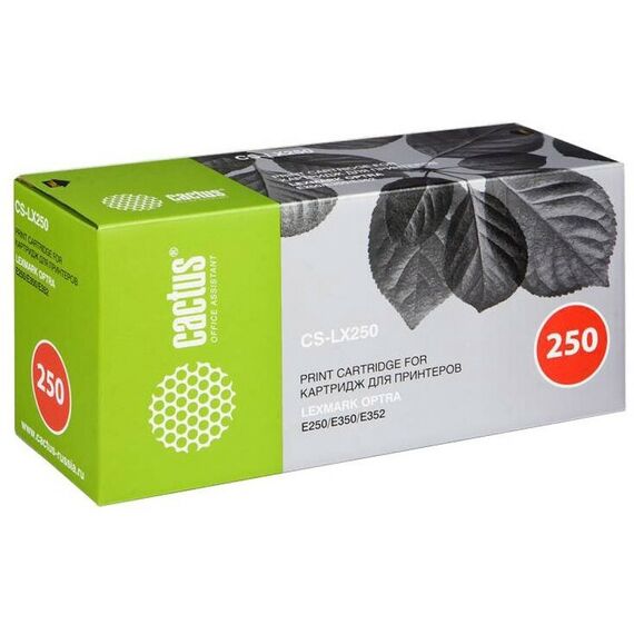 Прочие расходники: Картридж Cactus CS-LX250 для Lexmark Optra E250/E350/E352, 3500 стр. фотографии