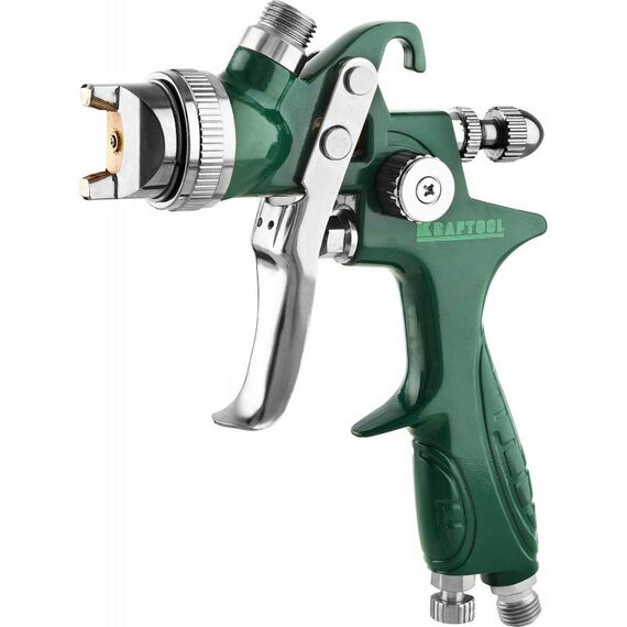 Пневмокраскопульты: Краскопульт пневматический KRAFTOOL AirKraft 1.4мм HVLP, c верхним бачком [06522-1.4] фотографии