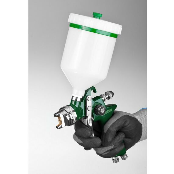 Пневмокраскопульты: Краскопульт пневматический KRAFTOOL AirKraft 1.4мм HVLP, c верхним бачком [06522-1.4] фотографии