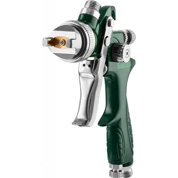 Пневмокраскопульты: Краскопульт пневматический KRAFTOOL AirKraft 1.7мм HVLP, с верхним бачком [06522-1.7] фотографии