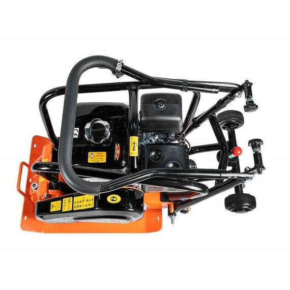 Виброплиты, вибраторы: Виброплита Samsan PC 26 двигатель SAMSAN SM200, вес 65 кг, колеса, без бака фотографии