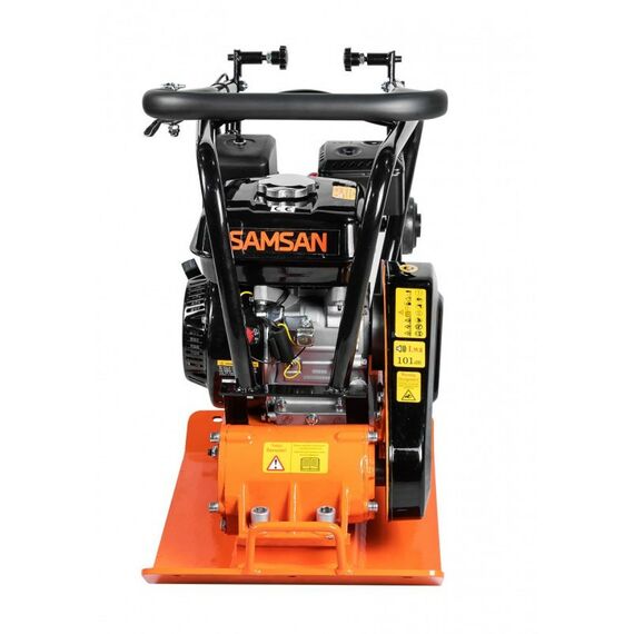 Виброплиты, вибраторы: Виброплита Samsan PC 26 двигатель SAMSAN SM200, вес 65 кг, колеса, без бака фотографии