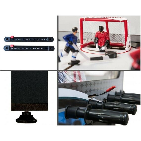 Настольный хоккей: Хоккей Weekend Alaska с механическими счетами 101 x 73.6 x 80 см, серо-синий фотографии