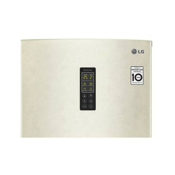 Холодильники: Холодильник с нижней морозильной камерой LG GA-B419SEUL 1.9м, инверторный компрессор, класс энергоэффективности А+, Total No Frost, скрытая ручка, внешний дисплей фотографии