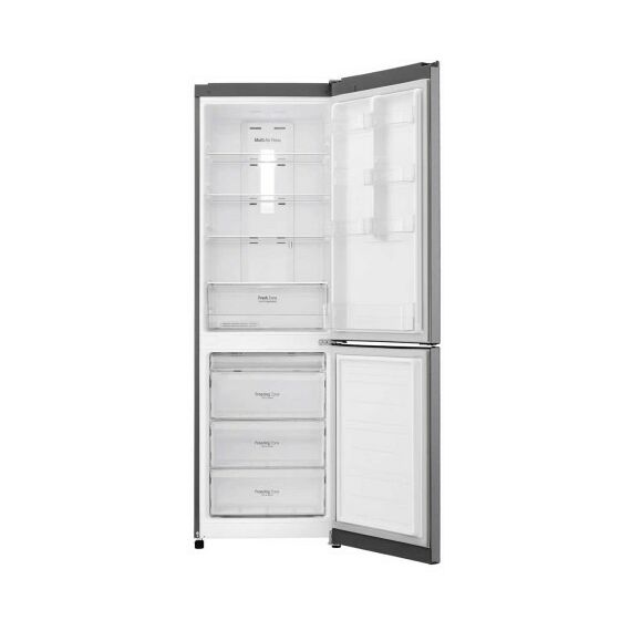 Холодильники: Холодильник с нижней морозильной камерой LG GA-B419SLGL 1.9м, инверторный компрессор, класс энергоэффективности А+, Total No Frost, скрытая ручка, внешний дисплей, цвет темный графит фотографии
