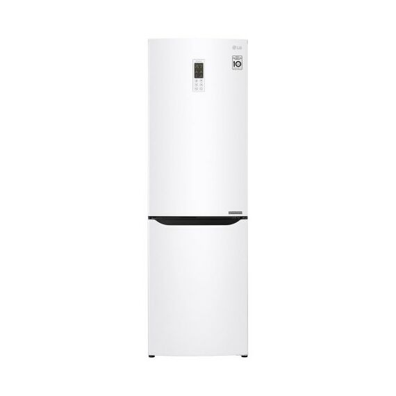 Холодильники: Холодильник с нижней морозильной камерой LG GA-B419SQGL 1.9м, инверторный компрессор, класс энергоэффективности А+, Total No Frost, скрытая ручка, внешний дисплей, цвет белый фотографии