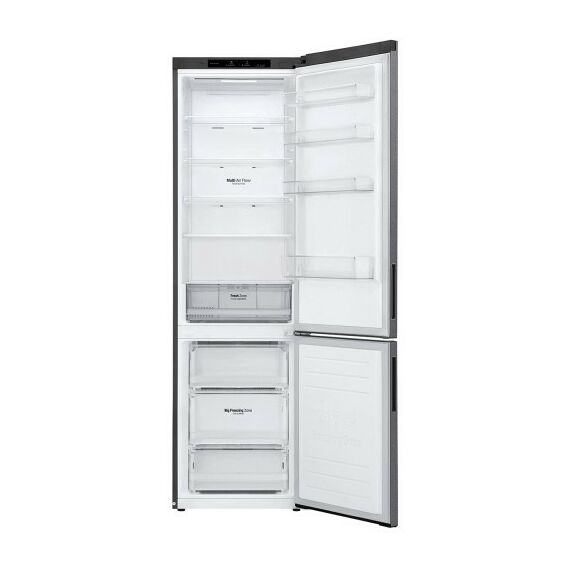 Холодильники: Холодильник с нижней морозильной камерой LG GA-B509CLCL 2.03м, технология Door Cooling+, инверторный компрессор, Total No Frost, внутренний дисплей фотографии