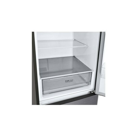 Холодильники: Холодильник с нижней морозильной камерой LG GA-B509CLCL 2.03м, технология Door Cooling+, инверторный компрессор, Total No Frost, внутренний дисплей фотографии