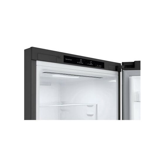 Холодильники: Холодильник с нижней морозильной камерой LG GA-B509CLCL 2.03м, технология Door Cooling+, инверторный компрессор, Total No Frost, внутренний дисплей фотографии
