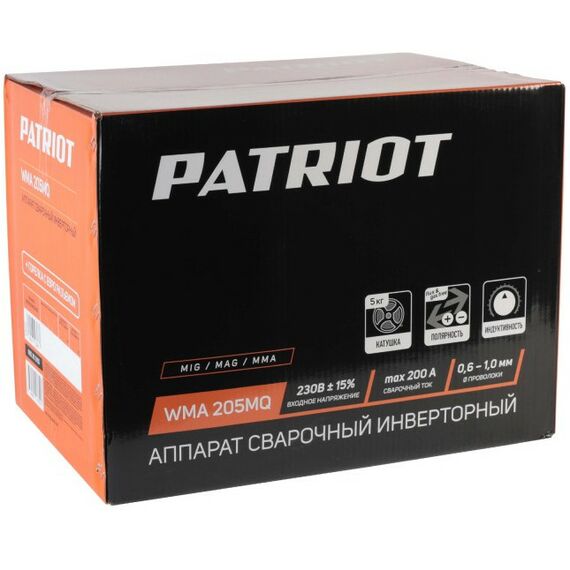 Сварочные аппараты: Полуавтомат сварочный инверторный Patriot WMA 205MQ MIG/MAG/MMA [605302155] фотографии