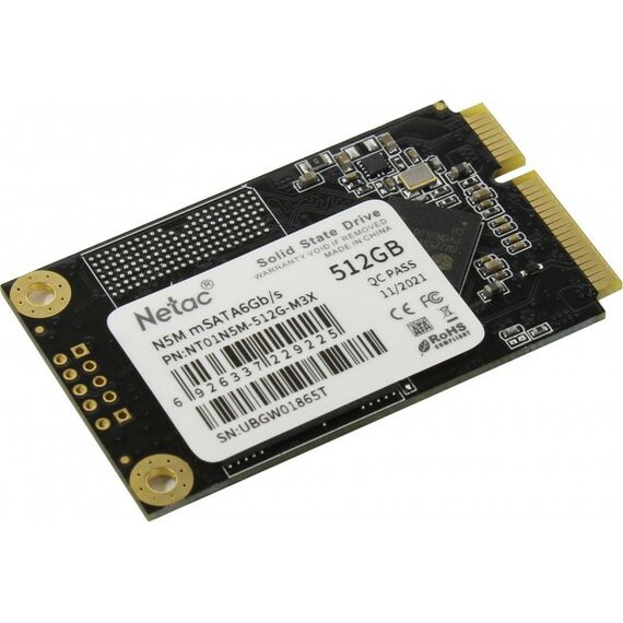 SSD-накопители: SSD-накопитель Netac 512 Gb mSATA 6Gb/s [NT01N5M-512G-M3X] фотографии