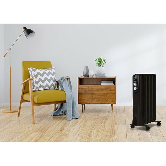 Масляные радиаторы: Масляный радиатор Ballu Classic black BOH/CL-09BRN 2000 9 секций фотографии