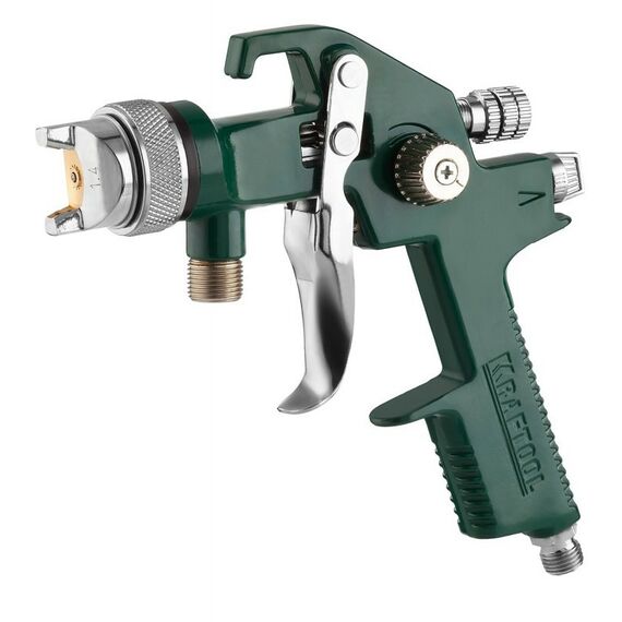 Пневмокраскопульты: Краскопульт пневматический KRAFTOOL AirKraft HVLP с нижним бачком, 1.4мм [06520-1.4] фотографии