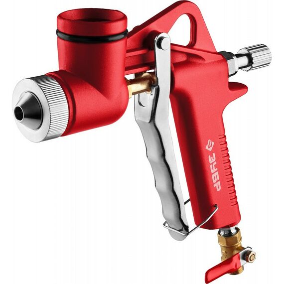 Пневмокраскопульты: Картушный пистолет для штукатурки Зубр MKP 600 с верхним бачком, 4, 6, 8мм [06466] фотографии