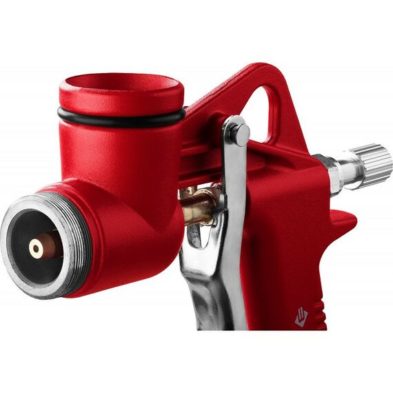 Пневмокраскопульты: Картушный пистолет для штукатурки Зубр MKP 600 с верхним бачком, 4, 6, 8мм [06466] фотографии