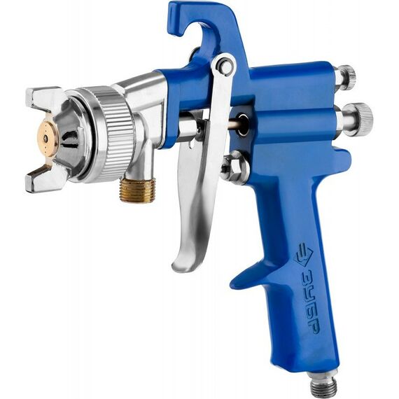 Пневмокраскопульты: Краскопульт пневматический Зубр Профессионал PRO 350N с нижним бачком, 1.8мм [06451-1.8] фотографии