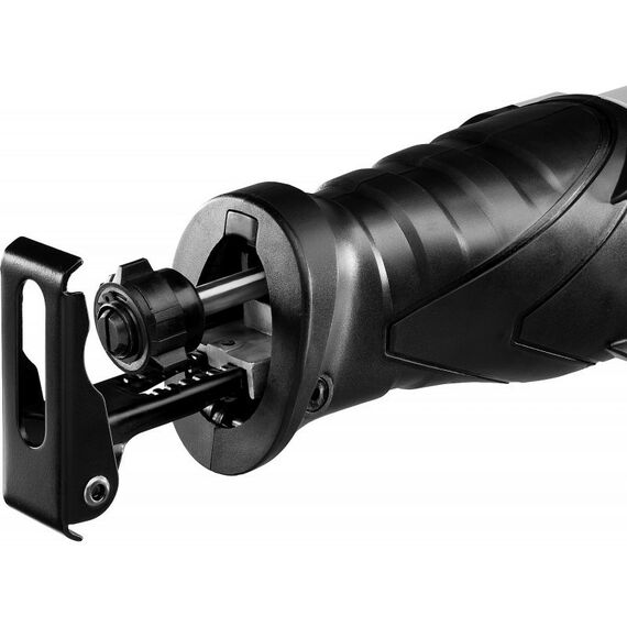 Сабельные пилы: Пила сабельная (электроножовка) Зубр ЗПС-850 Э 850 Вт, 0-2800 ход/мин, рез 150 мм (дерево), 12 мм (сталь), ход штока 28 мм фотографии