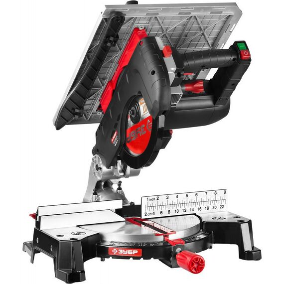 Торцовочные пилы: Пила торцовочная комбинированная Зубр ЗПТК-255-1800 d 250 х 30 мм, 1800 Вт фотографии