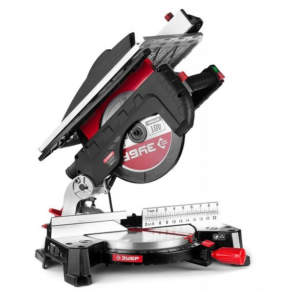 Торцовочные пилы: Пила торцовочная комбинированная Зубр ЗПТК-255-1800 d 250 х 30 мм, 1800 Вт фотографии