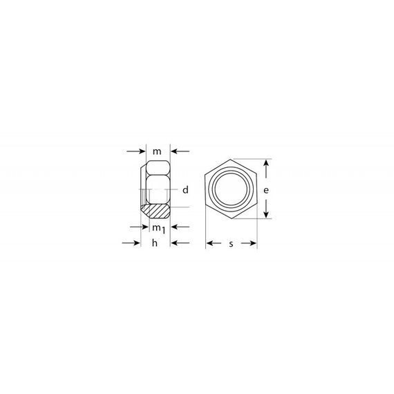 Метрический крепеж: Гайка Зубр M3 DIN 985 с нейлоновым кольцом, 5 кг, кл. пр. 6, оцинкованная [303580-03] фотографии