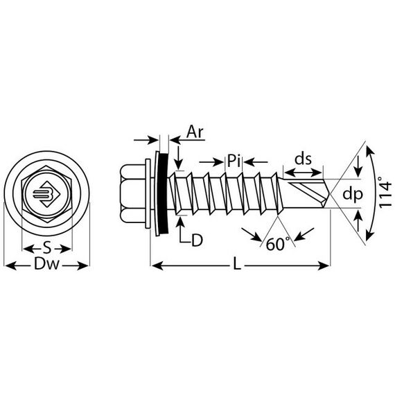 Саморезы: Саморезы СКМ кровельные Зубр Профессионал 75 х 5.5 мм 800 шт, для металлических конструкций [4-300310-55-075] фотографии
