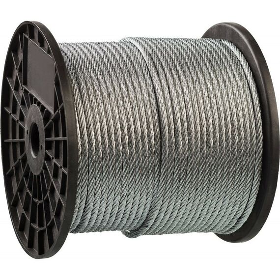 Такелажный крепеж: Трос стальной оцинкованный Зубр Профессионал d=2 мм, L=200 м DIN 3055 [4-304110-02] фотографии