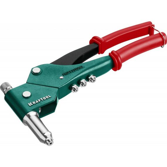 Заклепочники: Комбинированный заклепочник поворотный KRAFTOOL Combo3-M6 0-360°, в кейсе [31178_z01] фотографии