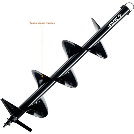 Шнеки для мотобуров: Шнек для мотобуров по грунту Зубр d=200 мм, однозаходный [7051-20] фотографии