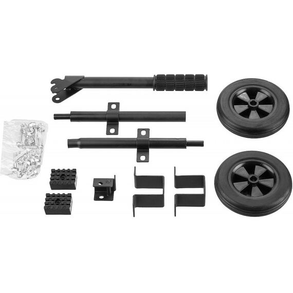 Принадлежности к компрессорам и электростанциям: Набор колес + рукоятка № 1 Зубр НКР-1 для генераторов мощностью до 3500 Вт фотографии