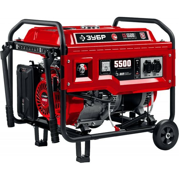 Принадлежности к компрессорам и электростанциям: Набор колес + рукоятка № 2 Зубр НКР-2 для генераторов мощностью свыше 4000 Вт, ЗУБР фотографии