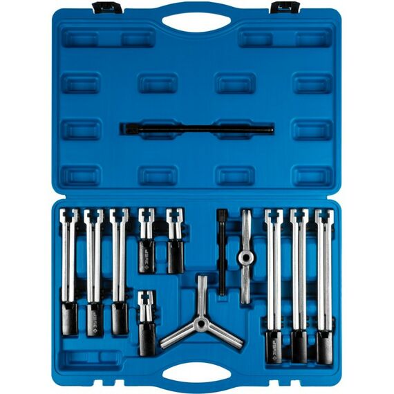 Демонтажный инструмент: Набор съемников со сменными захватами Зубр Профессионал 43305-H13 в кейсе фотографии