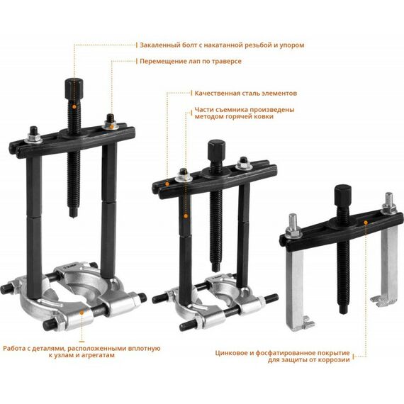 Демонтажный инструмент: Набор съемников сепараторных Зубр Профессионал 43307-H12 в кейсе фотографии