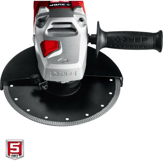 Угловые шлифмашинки (болгарки): УШМ (болгарка) Зубр УШМ-230-2605 П 230 мм, 2600 Вт, компакт фотографии