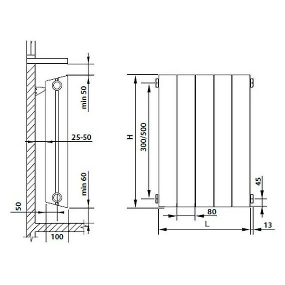 Радиаторы: Радиатор Royal Thermo PianoForte 500 new/Bianco Traffico 4 секций [RTPN50004] фотографии