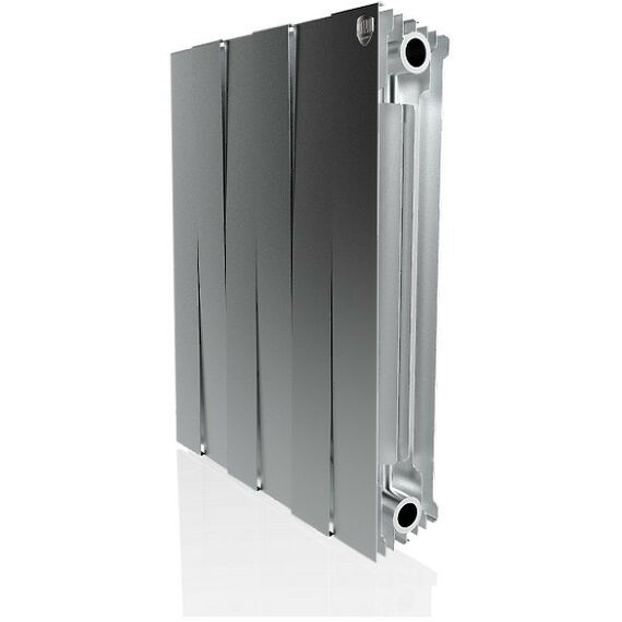 Радиаторы: Радиатор Royal Thermo PianoForte 500 new/Silver Satin 6 секций [RTPNSS50006] фотографии