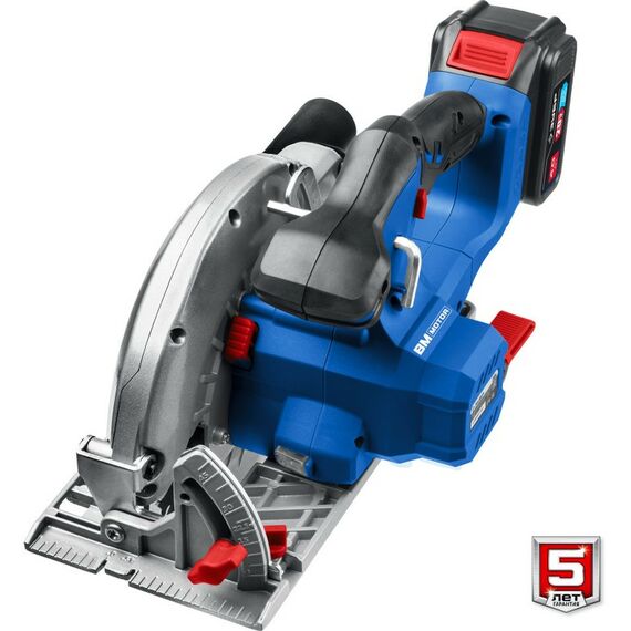 Дисковые пилы: Бесщеточная пила циркулярная Зубр Профессионал CPB-190-41 20В, 1 АКБ (4Ач) фотографии