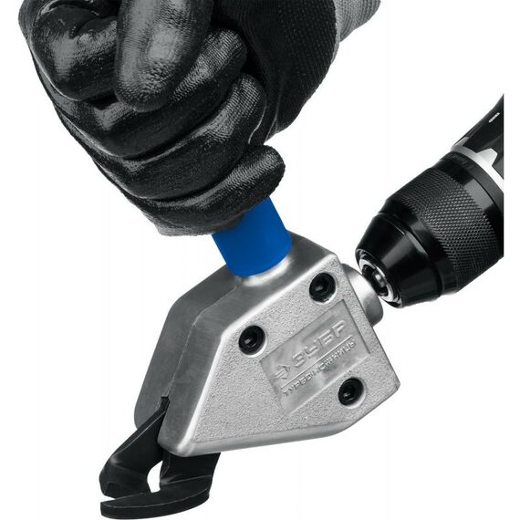 Ножницы по металлу: Насадка-ножницы для реза листового и гофрированного металла Зубр Турбо-Ножницы [23292] фотографии