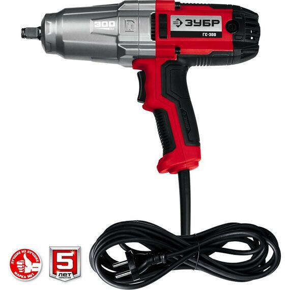 Гайковерты, отвертки: Гайковерт ударный сетевой Зубр ГС-300 300 Нм, 1/2" фотографии