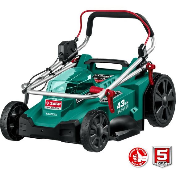 Газонокосилки: Бесщеточная газонокосилка Зубр ГКЛ-4336 36В, без АКБ фотографии