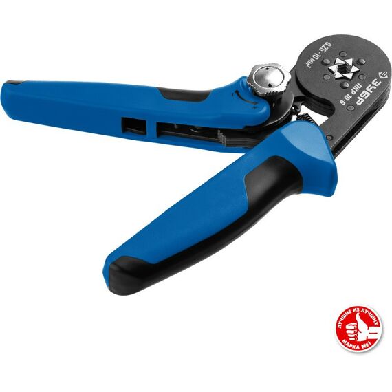 Электромонтажный инструмент: Пресс-клещи для втулочных наконечников Зубр Профессионал ПКР-10-6 0.25 - 10 мм.кв [22678] фотографии