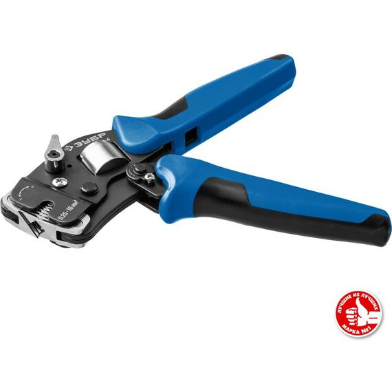 Электромонтажный инструмент: Пресс-клещи торцевые для втулочных наконечников Зубр Профессионал ПКТ-16-4 0.25 - 16 мм.кв [22694] фотографии