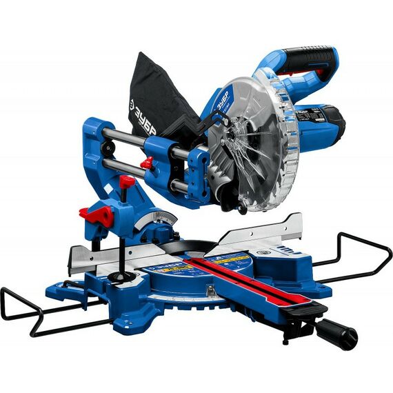 Торцовочные пилы: Пила торцовочная с протяжкой Зубр Профессионал ППТ-216-П d 216 х 30 мм, 1800 Вт фотографии