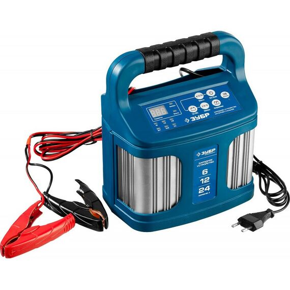 Зарядные и пуско-зарядные устройства: Универсальное зарядное устройство Зубр УЗУ-240 6/12/24 В, 2-12А [59305] фотографии