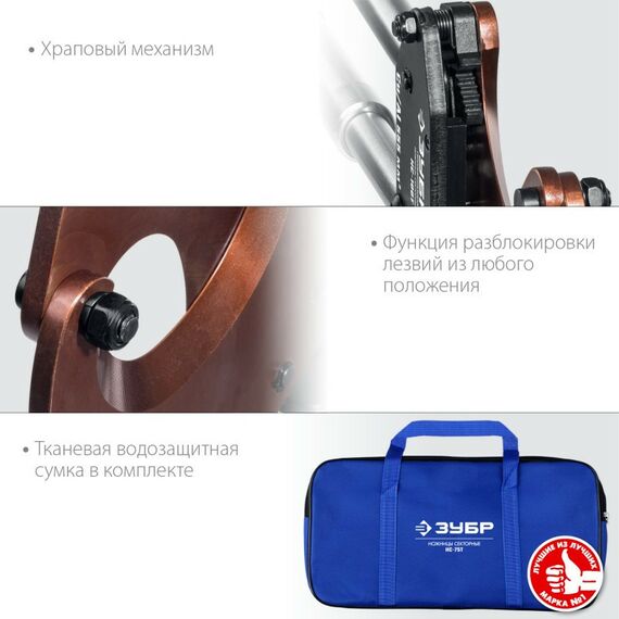 Кабелерезы: Секторные ножницы Зубр Профессионал НС-100T [23353-100] фотографии