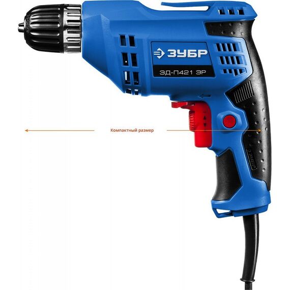 Дрели и шуруповерты: Безударная дрель Зубр Профессионал ЗД-П421 ЭР 420 Вт фотографии