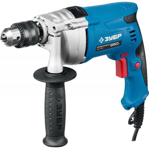 Дрели и шуруповерты: Дрель ударная Зубр Профессионал ЗДУ-850 ЭРМКМ2 850 Вт, кейс фотографии