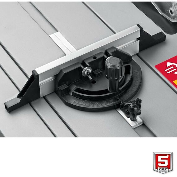 Обрабатывающие станки: Напольный распиловочный станок Зубр СРЦ-254су 1900 Вт, со станиной и удлинителем фотографии