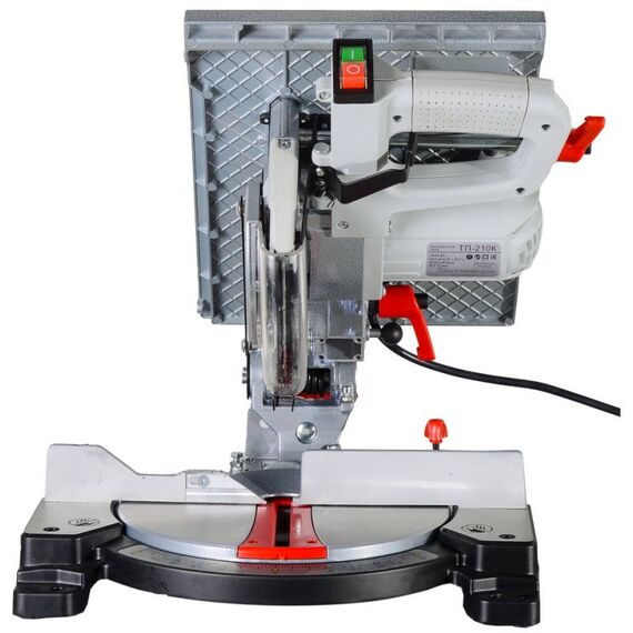 Торцовочные пилы: Торцовочная пила РЕСАНТА ТП-210К 1600 Вт, 5000 об/мин, диск 210 мм, режим настольной циркулярной пилы фотографии